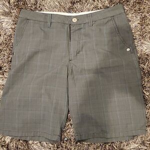Mens cargo plaid shorts 